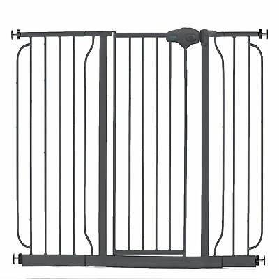 Regalo Easy Step 51 Inch Extra Wide Walk Thru Baby And Pet Safety Gate, Black